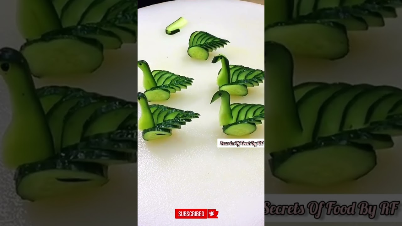 Cucumber Swan #shorts #shortvideo  #carving