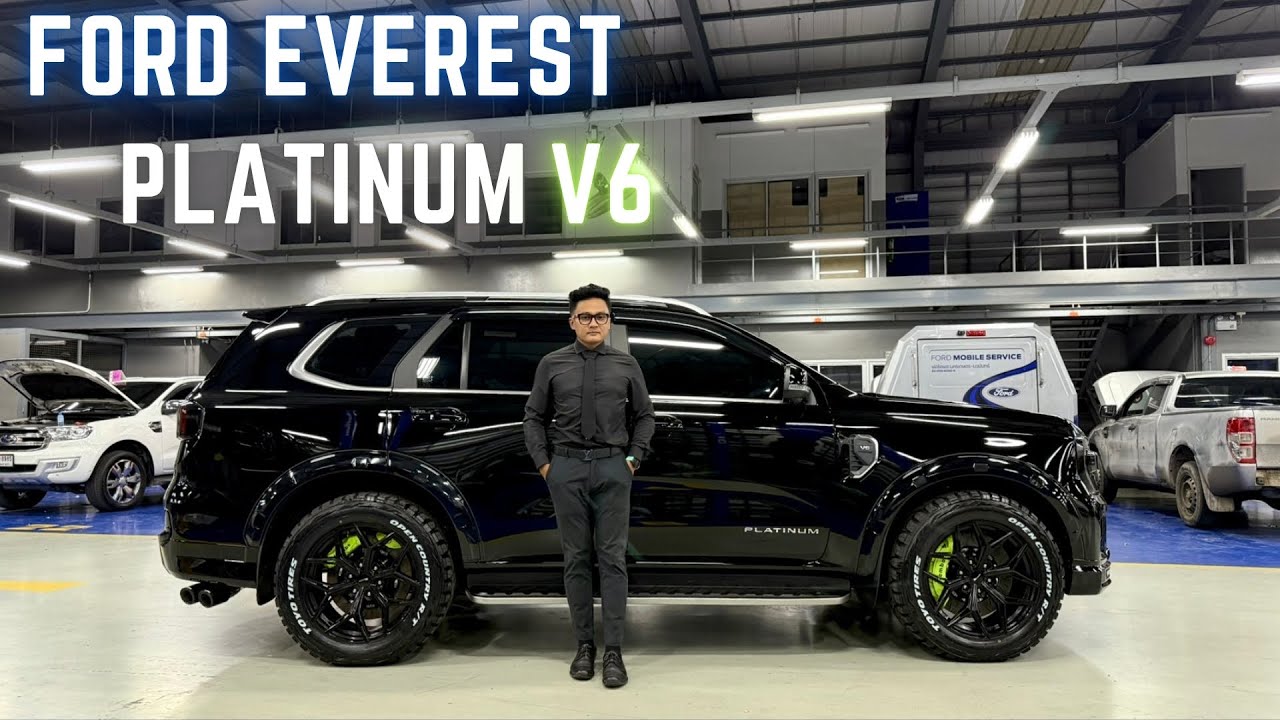 ซื้อพร้อมแต่ง รีวิวยานแม่ Ford Everest platinum 3.0 v6 ตัวจบ