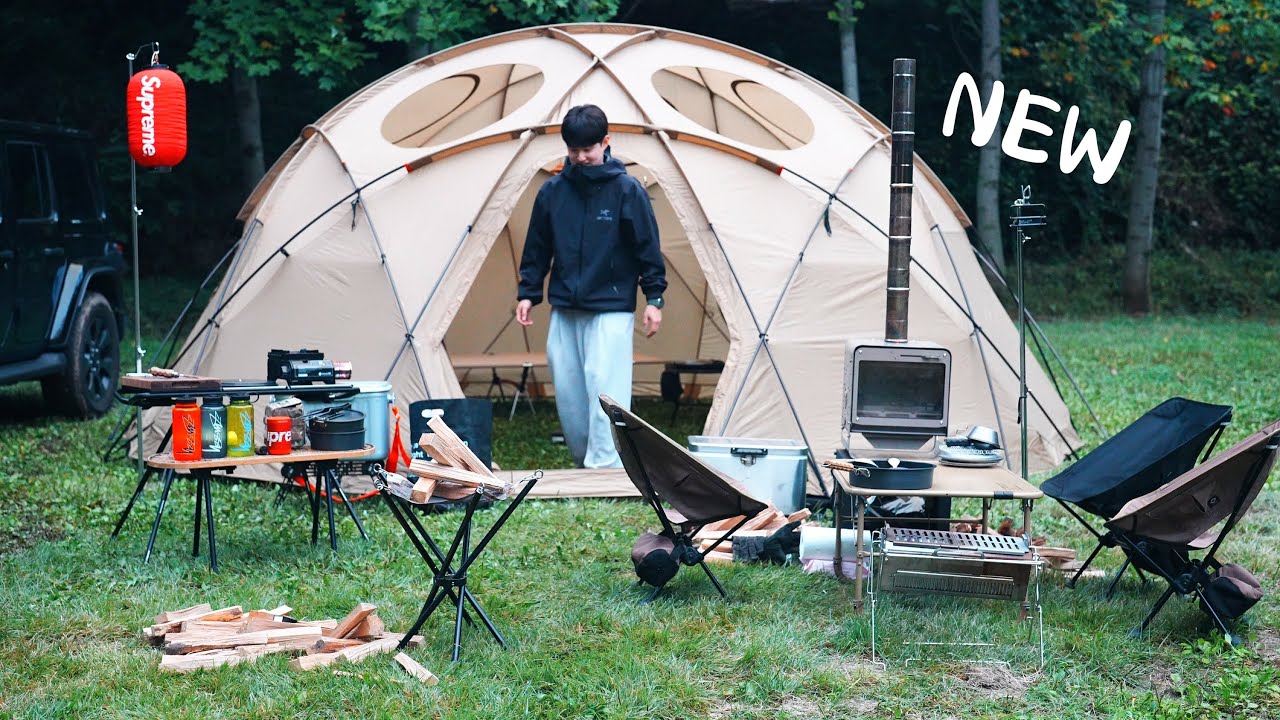 Открытая палатка короля! ⛺️ Сделать другу 'первый в жизни кемпинг'