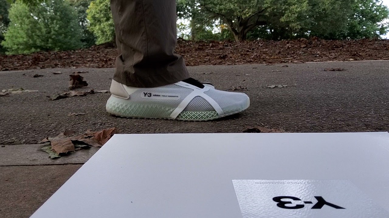 Y-3 Runner 4D iow ON FOOT. Why Three Shoes in One box? Trying on 3 shoes. Watching Shoes!