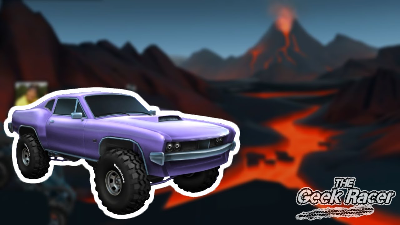 MMX HILL CLIMB: VOLCANO - Racing FAILS and WINS with MUSCLE - Truck and Car racing game
