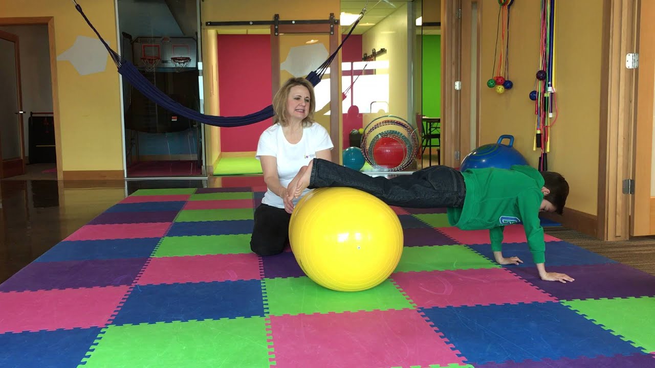 Movement Therapy using a Peanut Ball for improving the Prone and Supine Positions