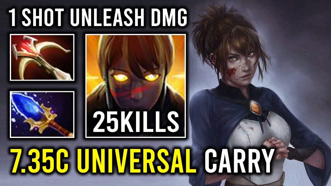 NEW 7.35C Universal Hyper Carry 1 Shot Unleash Unlimited Crit Hit Like a Truck Marci Dota 2