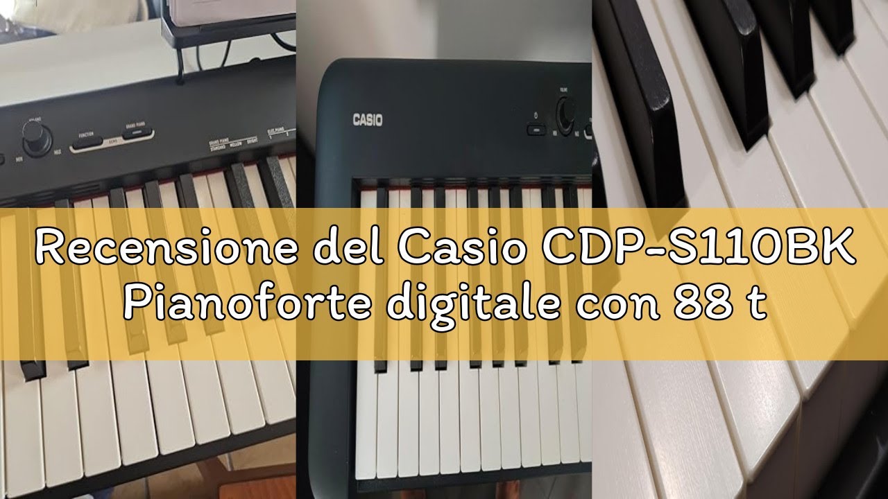 Recensione del Casio CDP-S110BK Pianoforte digitale con 88 tasti pesati