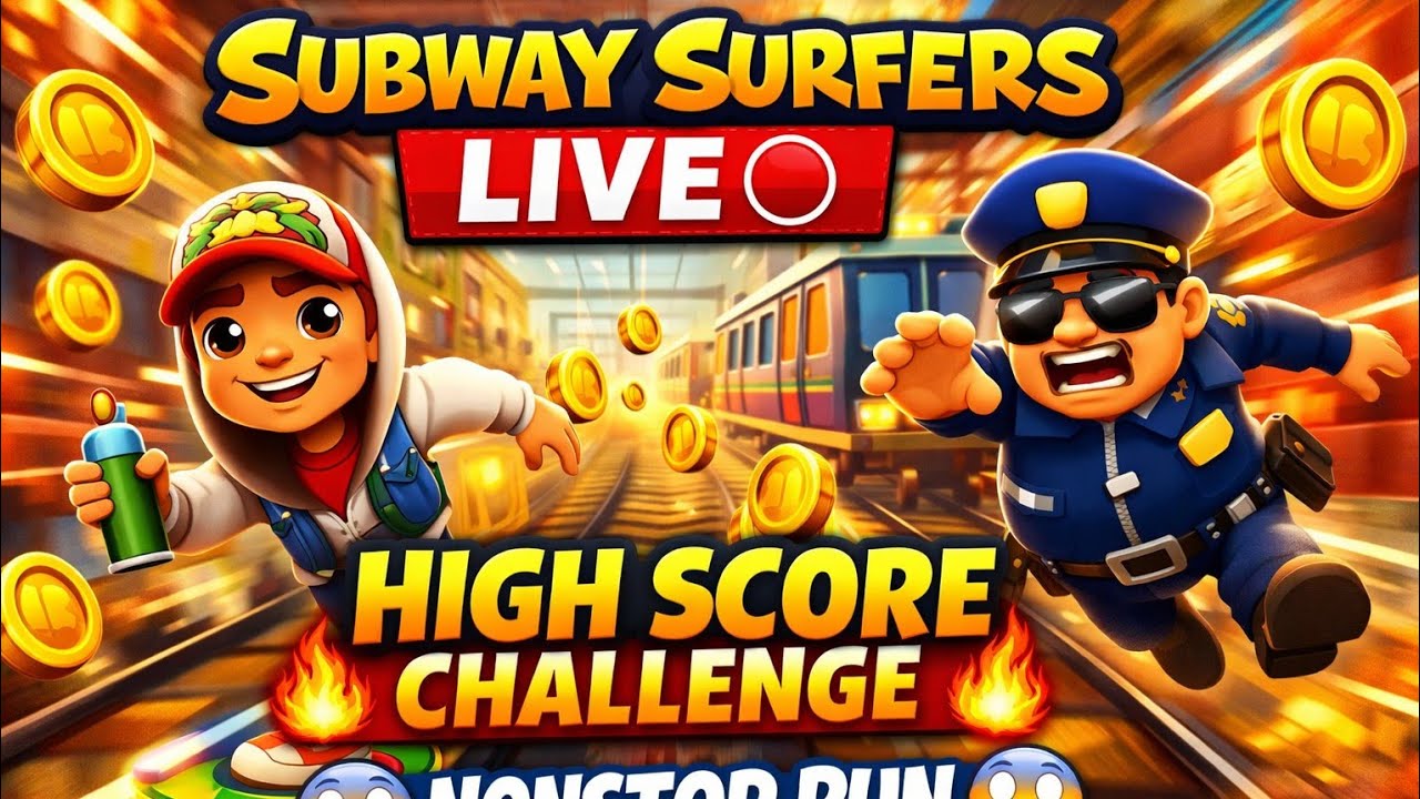 Subway Surfers Live 🔴 | Full Masti Gameplay | High Score Todan Di Koshish Punjabi game play