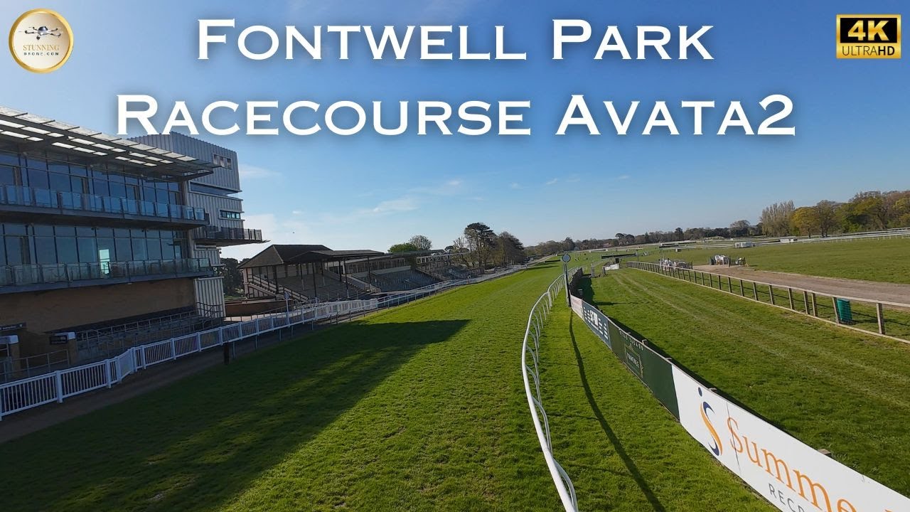 The Avata2 Flying Around Fontwell Park Racecourse