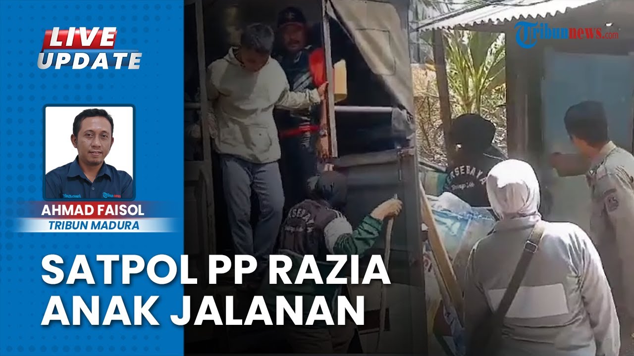 Razia Satpol PP Bangkalan, Petugas Berhasil Bekuk Anak Jalanan Ngumpet di Kamar Mandi Akses Suramadu