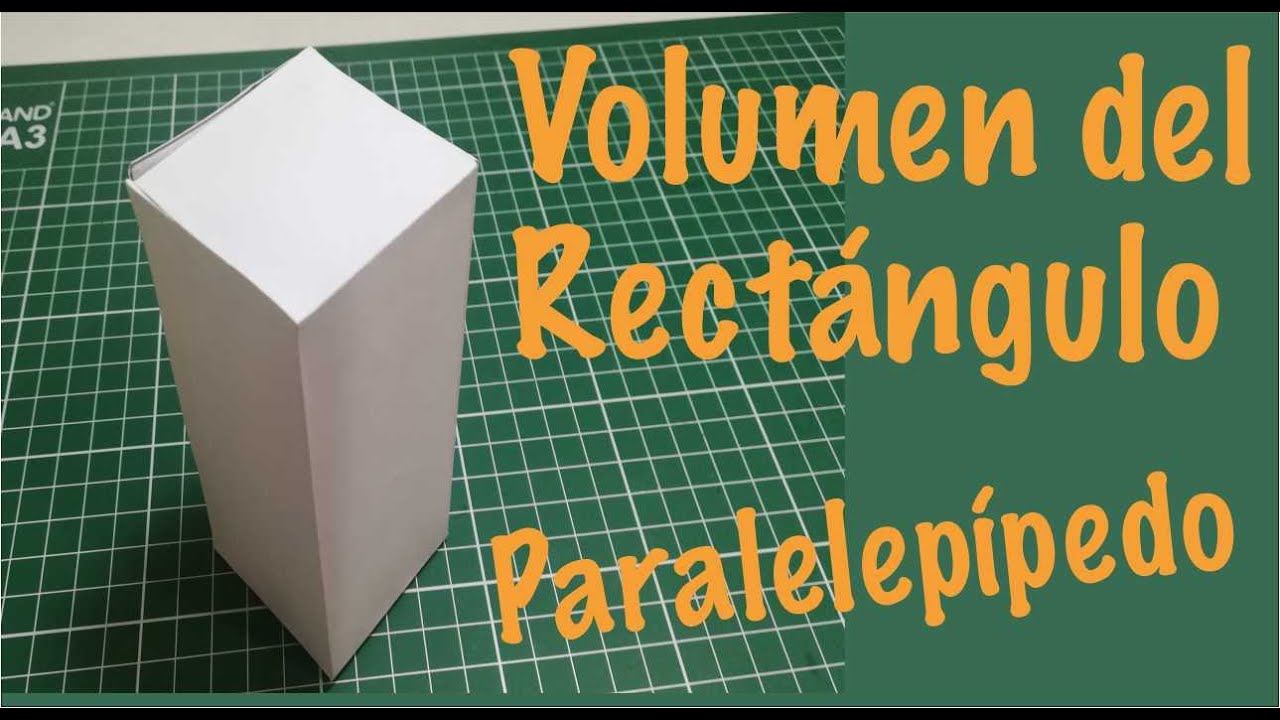 Educación Artística: Paso a paso Volumen del RECTÁNGULO  🧱 (PARALELEPÍPEDO) 🧱