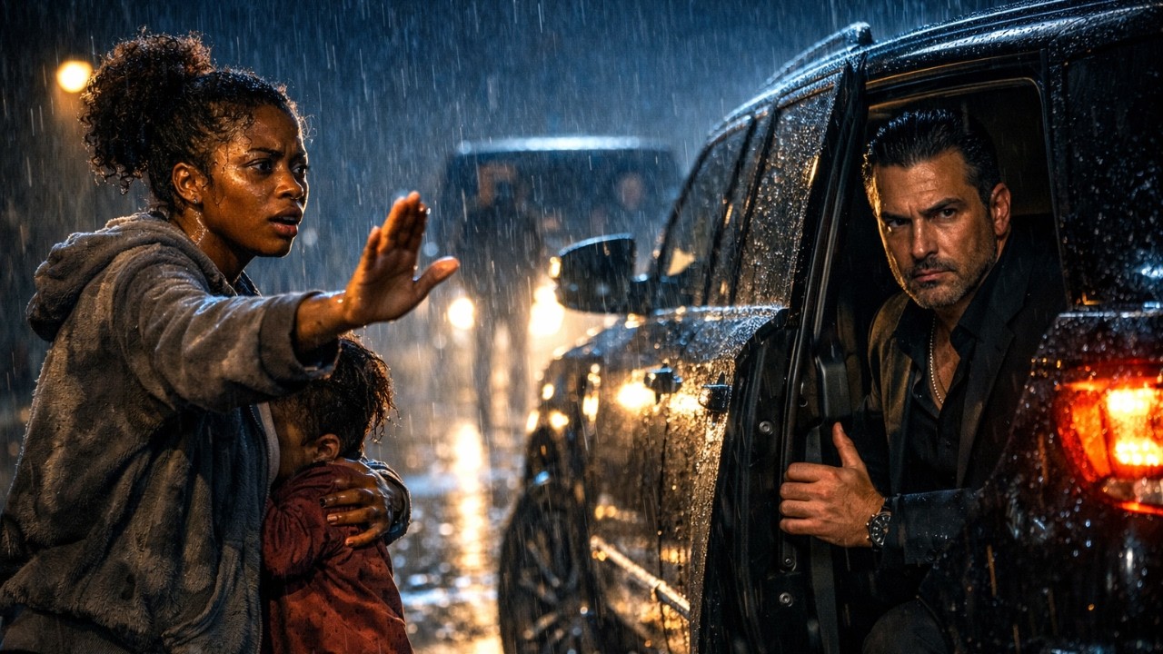 A Homeless Woman Stopped a Random Car for Help—Then Realized She’d Just Saved a Mafia Boss,,,,