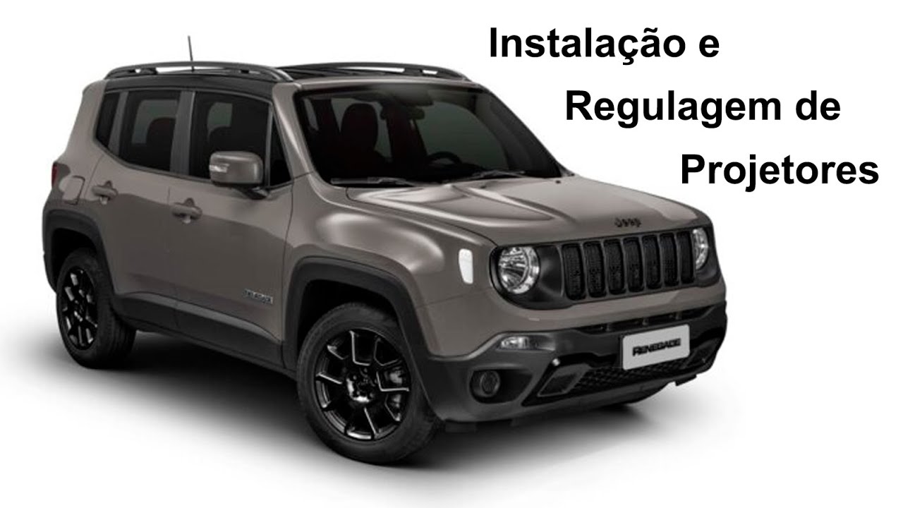 Instalação de farol projetor no Jeep Renegade PCD (Lâmpada sem modificação na ligação original)
