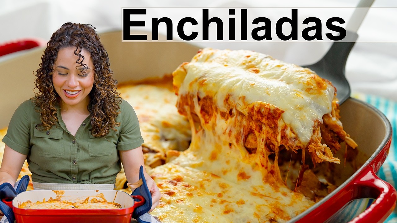 Melty Chicken Enchiladas