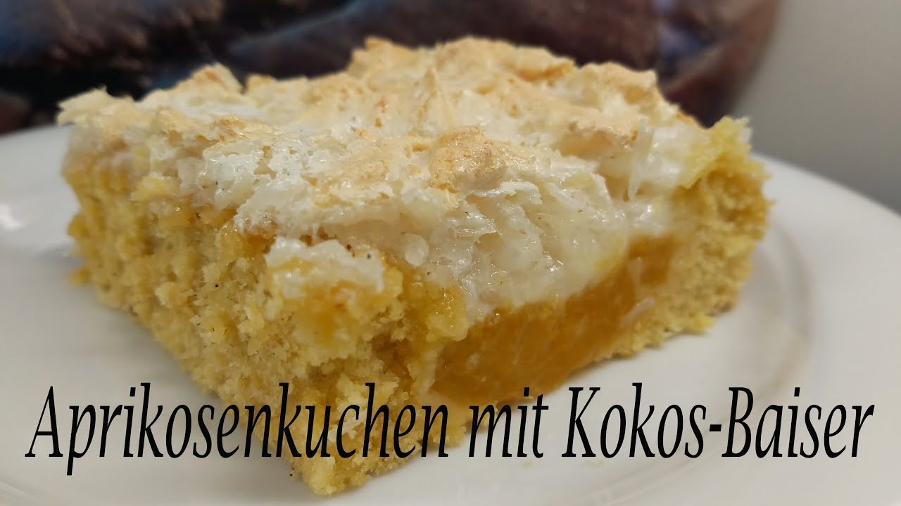 Thermomix® TM5   Aprikosenkuchen mit Kokos-Baiser