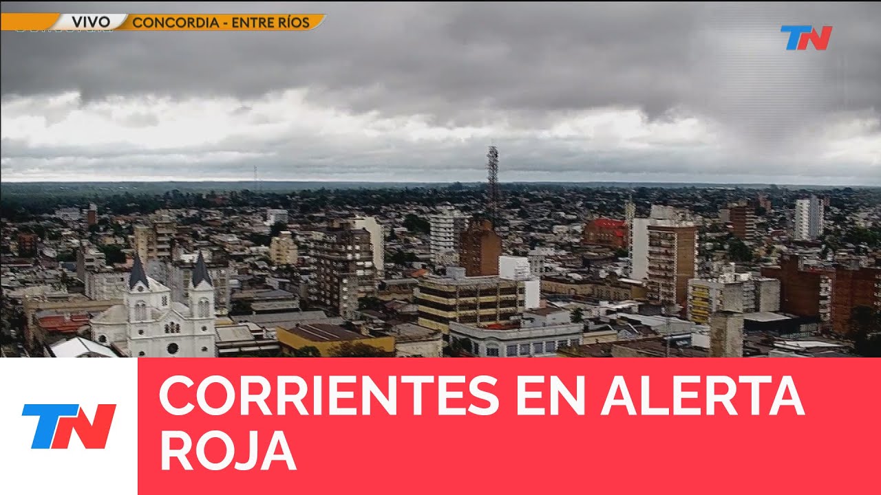 Corrientes en alerta roja I podrían formarse tornados en la zona