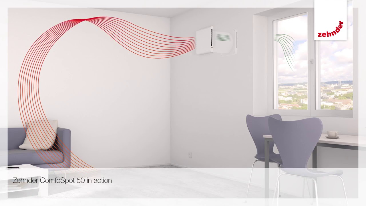 Instalacja jednostki decentralnej Zehnder ComfoSpot 50