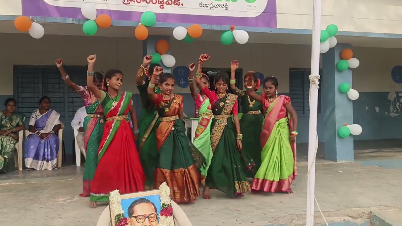 Mashup Folk Dance by Girls||MPUPS RAMREDDYPET||Folk #peddireddy #bailoneballi #gujjari #republicday 