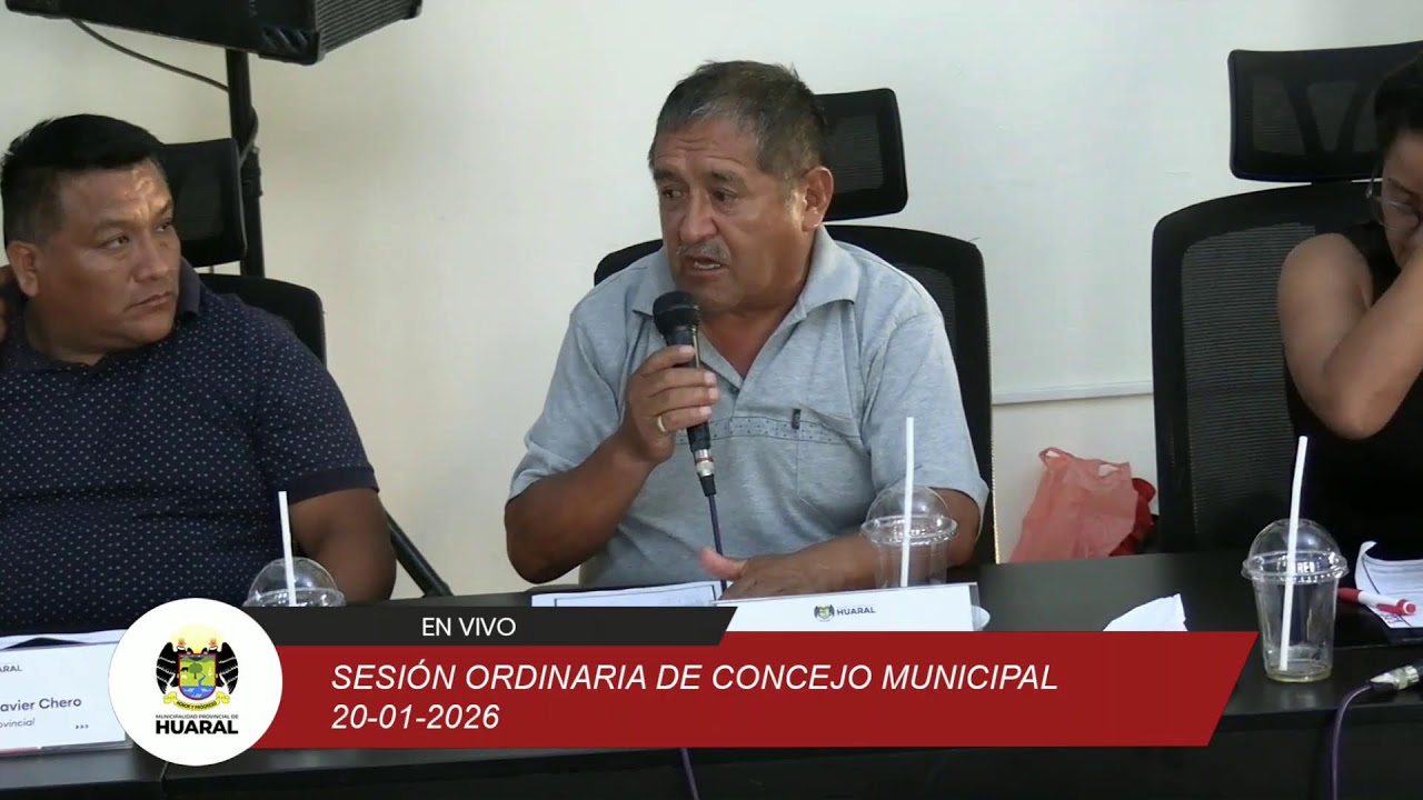 SESIÓN ORDINARIA DE CONCEJO MUNICIPAL DEL 20-012026