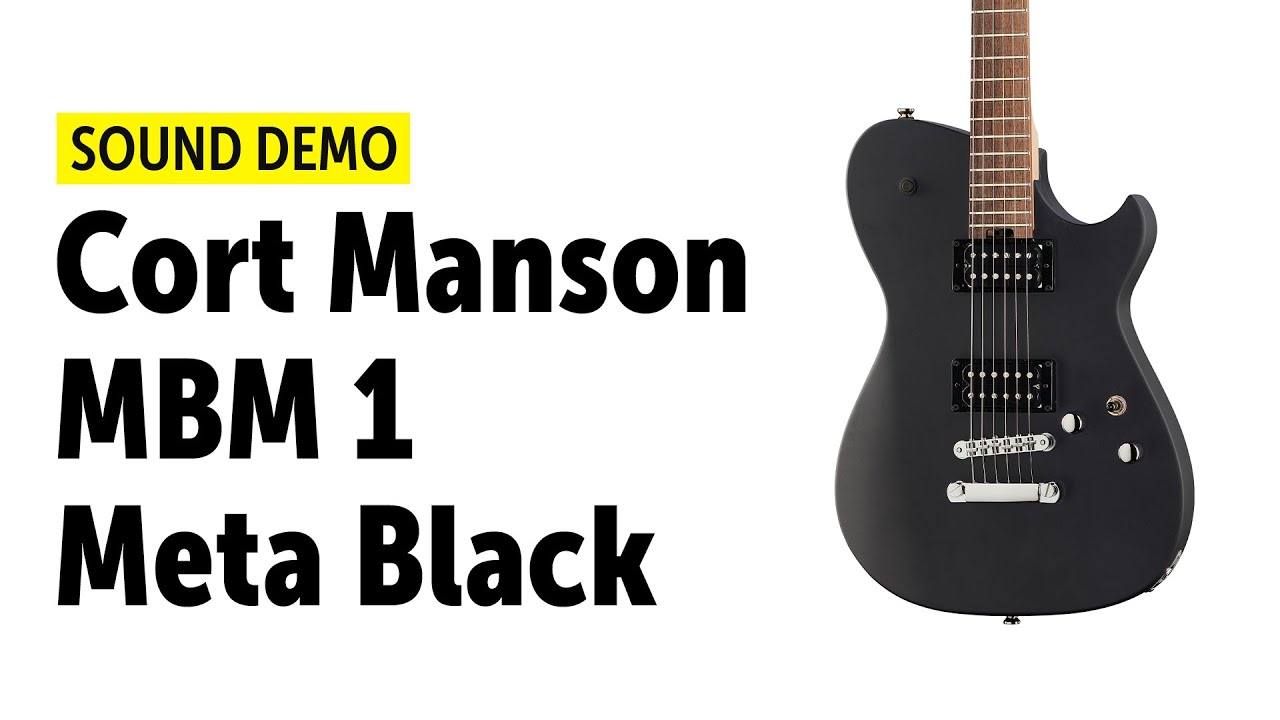 Cort MBM-1 Manson Meta Black - Sound Demo (no talking)