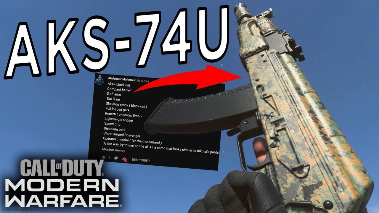 AKS-74U (AK-47) Gameplay - Call of Duty Modern Warfare (PS5)