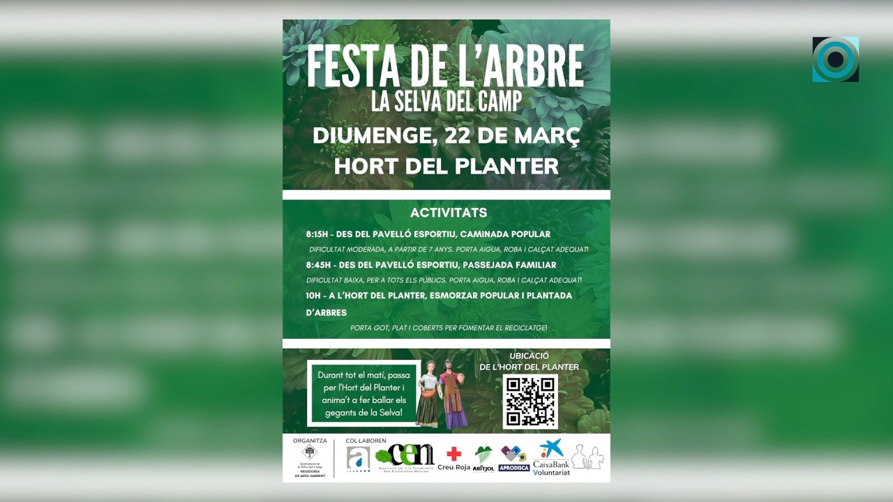 La Festa de l'Arbre es trasllada a l'Hort del Planter i tindrà lloc el pròxim diumenge 22 de març