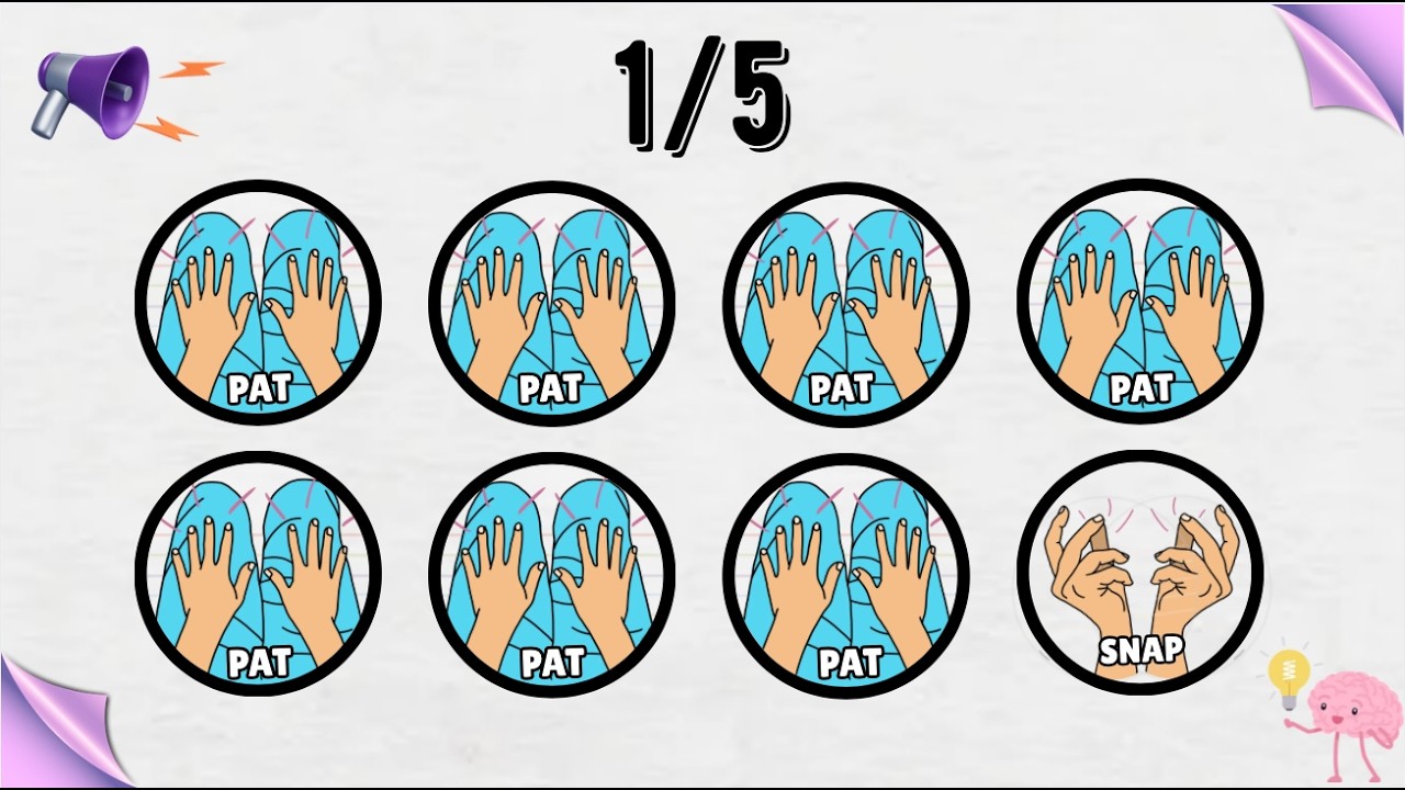 Do The Gesture On Beat | Say The Word on Beat l Brain Break l Hands Gymnastics