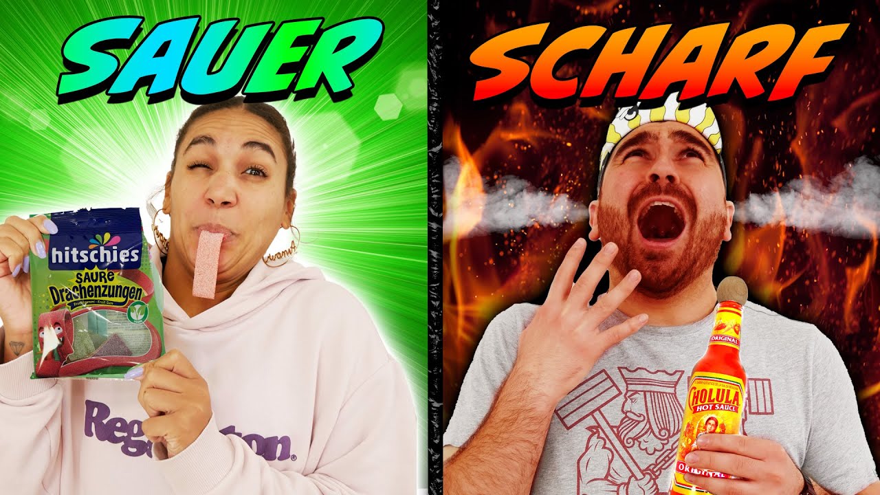 SCHARFES essen VS SAURES essen CHALLENGE! CHAOS CREW