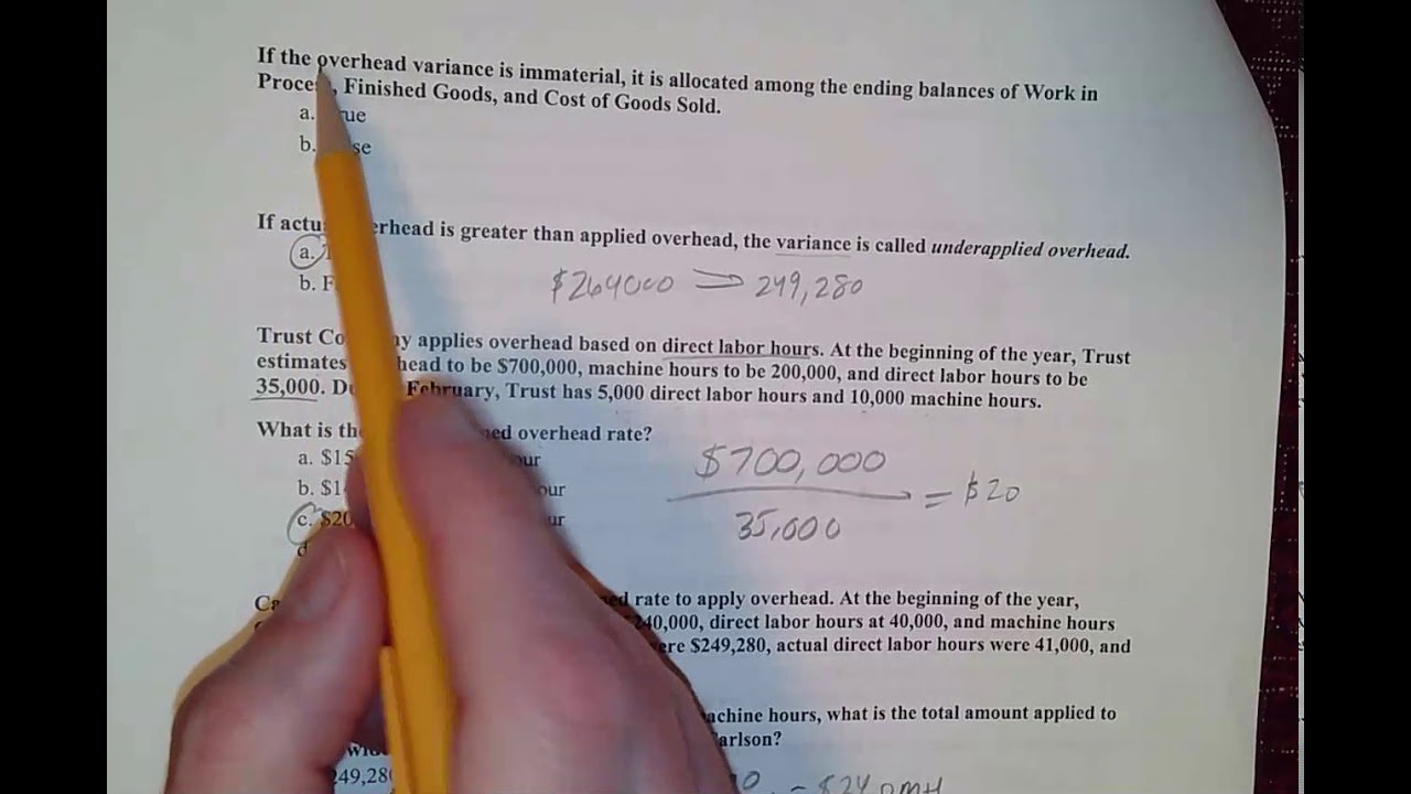 Managerial Accounting: How to Calculate Predetermined Overhead Rate and Apply Overhead to Production
