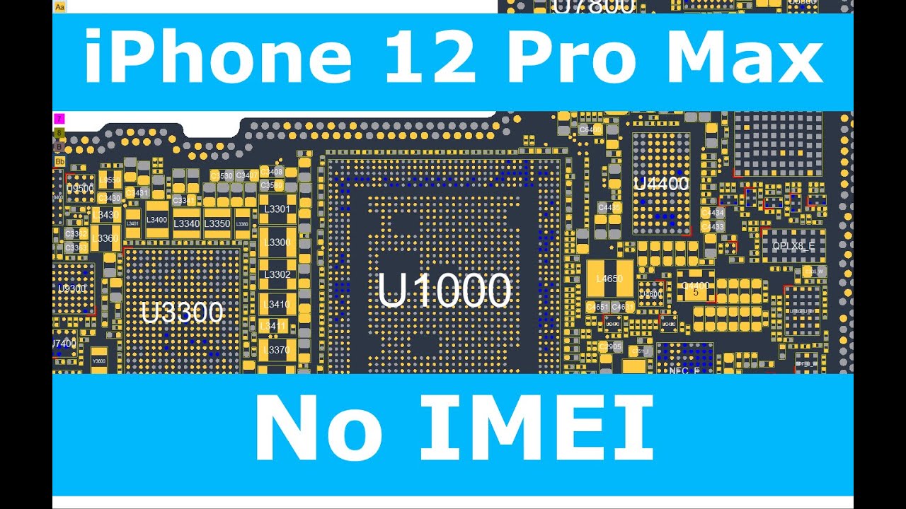 iPhone 12 Pro Max no IMEI, broken pads, previous repair attempt - Advanced Motherboard Repair