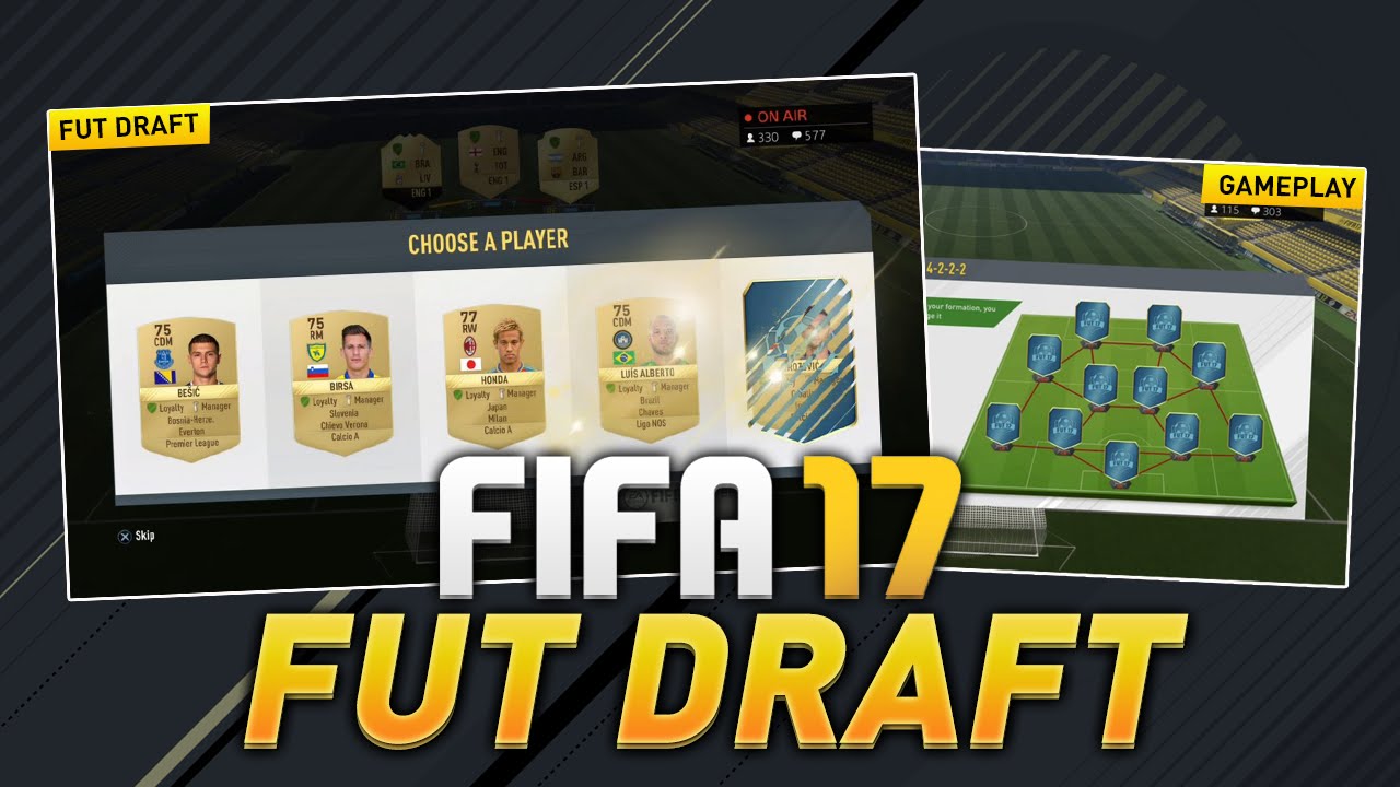 FIFA 17 - LEAKED FUT DRAFT/MENUS SCREENSHOTS + NEW GAMEPLAY!