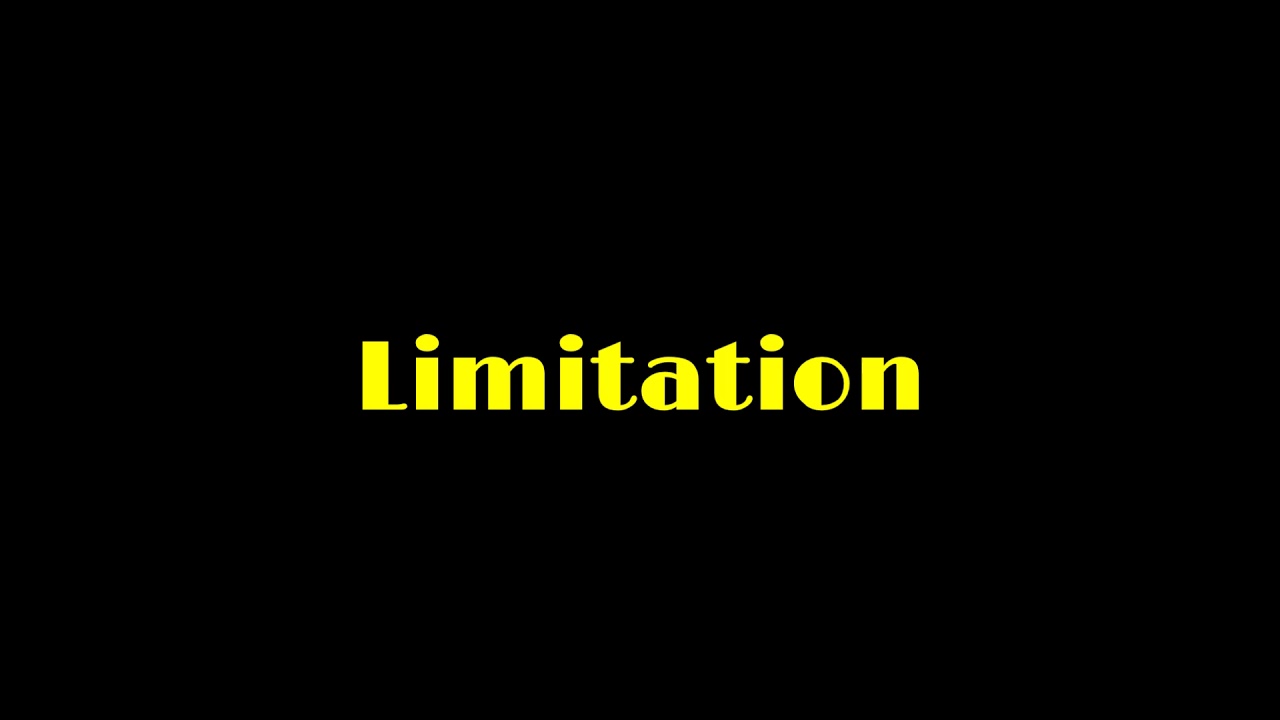 Limitation   Early 80s Synth Pop