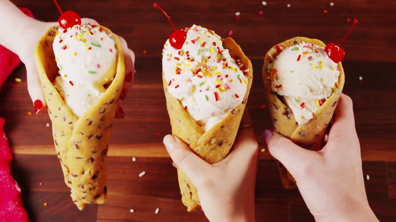 Cookie Ice Cream Cones | Delish