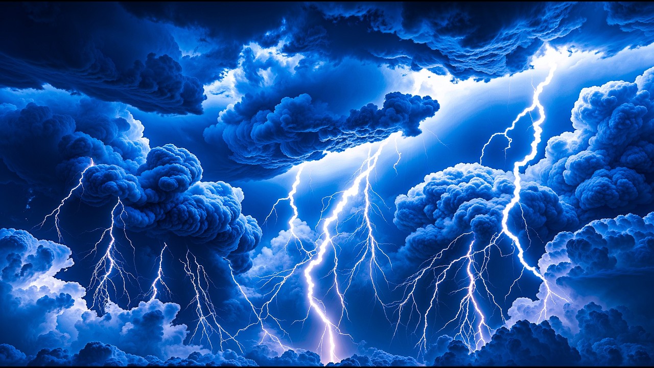 Heavy Thunderstorm Sounds for Sleeping ⚡ Torrential Rainstorm & Intense Thunder on Stormy Night#2