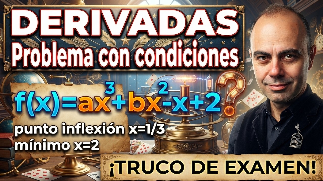 Derivadas con PARÁMETROS ✏️ Cálculo de Mínimos y Puntos de Inflexión