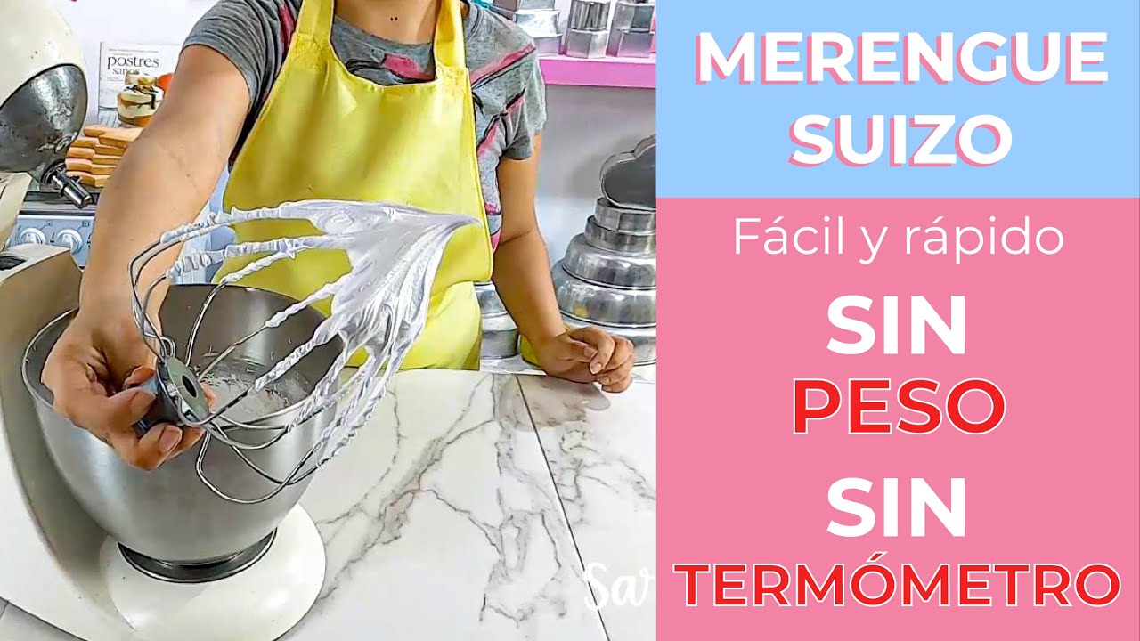 Merengue Suizo A PRUEBA DE GRAVEDAD - Merengue SIN PESO - SIN TERMÓMETRO - Sarasellos