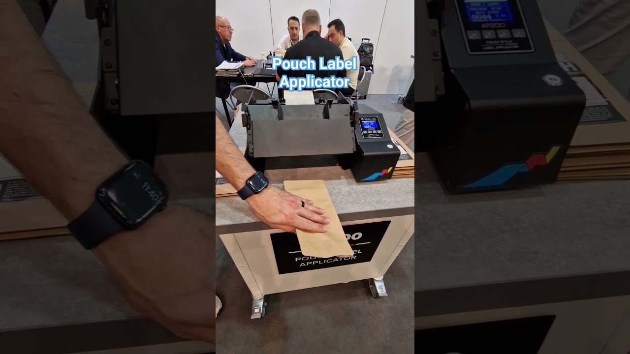 How to apply labels to pouches. #Afinia pouch label applicator. HD Labels