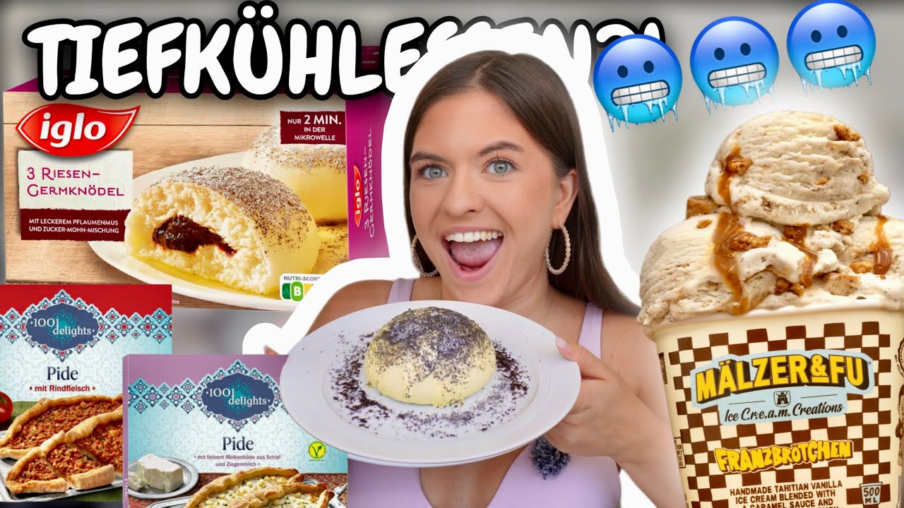 24h nur TIEFKÜHLPRODUKTE essen🥶❄️!!