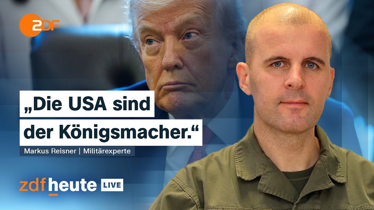 Trump und Putin - Oberst Reisner über die Machtlosigkeit der Ukraine | ZDFheute live