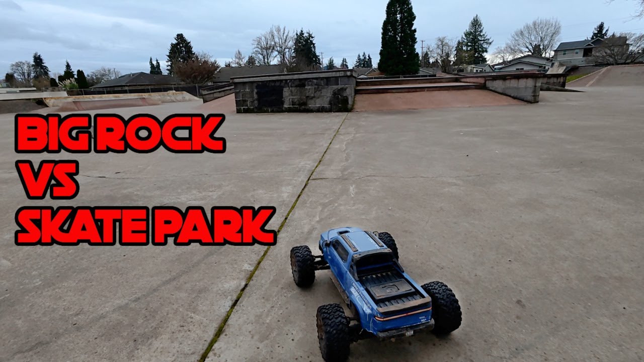I Took My Arrma Big Rock 223s to the Skate Park (Landed my FIRST Backflip!)