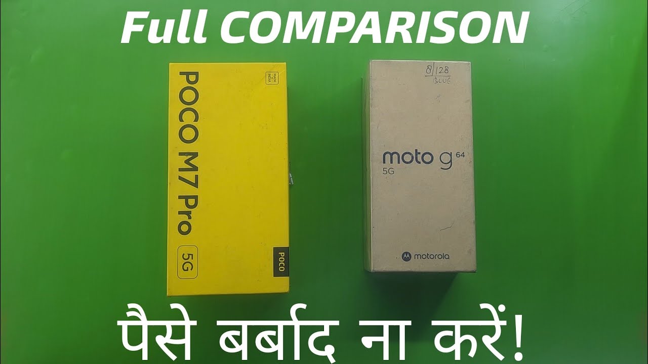 Poco M7 Pro vs Moto G64 5G Detail COMPARISON