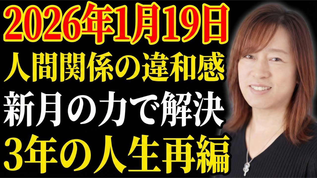 【並木良和】人間関係の違和感は「卒業」の合図。1月19日新月。依存を捨てて、自分の人生のハンドルを取り戻す方法。｜引き寄せの法則｜願望実現｜宇宙の法則