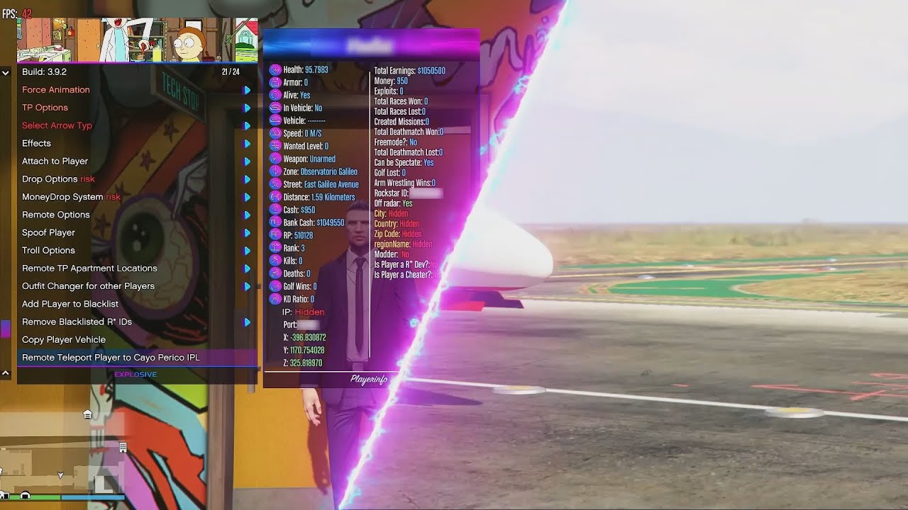 GTA 5 PC 1.64 Best Mod Menu Explosive - Session Options p.7 (Extended)