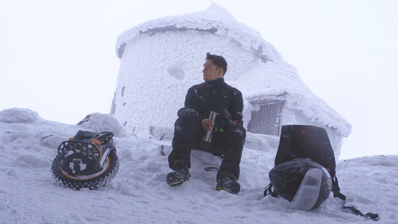 First person to ever reach this peak on EUC during winter