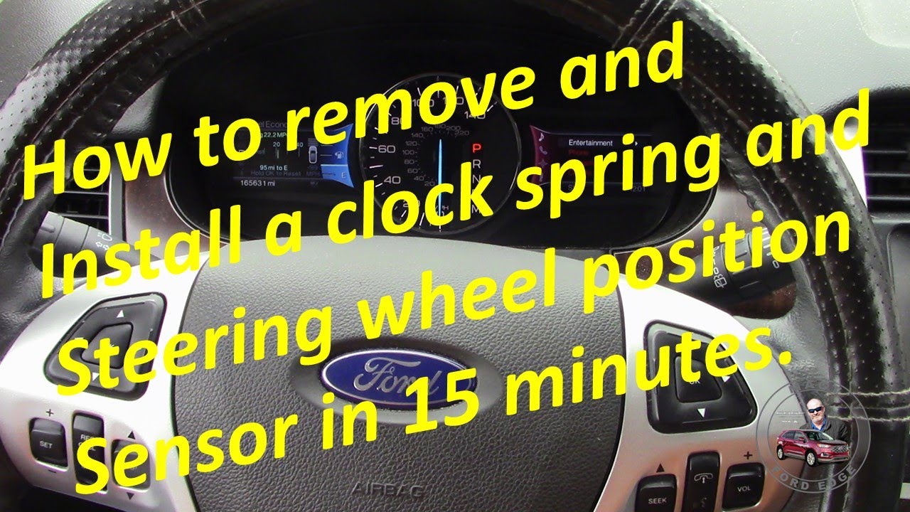 How to replace a clock spring and steering position sensor on a 2011 Ford Edge in 15 minutes