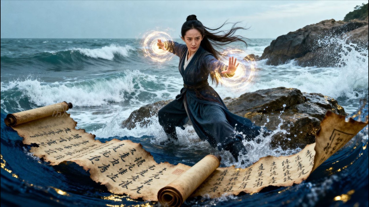 Kung fu film!Useless girl fell into the sea,learned lost martial arts,and became a peerless master!