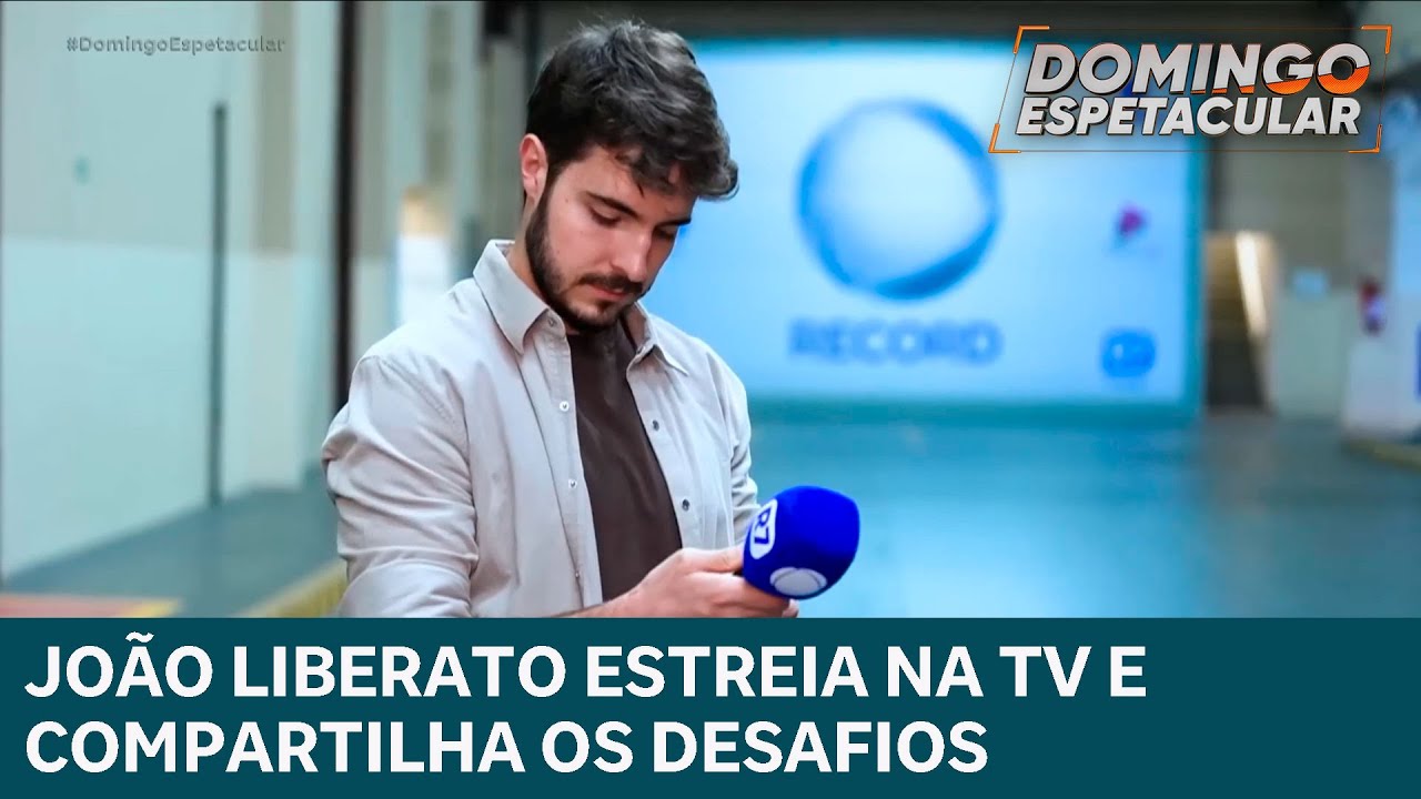 João Liberato estreia na TV e compartilha os desafios ao tornar se comunicador na RECORD