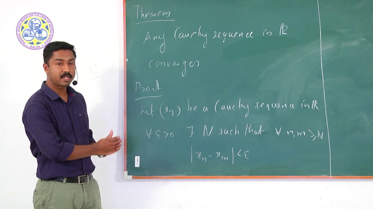 Completeness of Real Numbers by Prof. Harilal N. Thazhikkattuseril