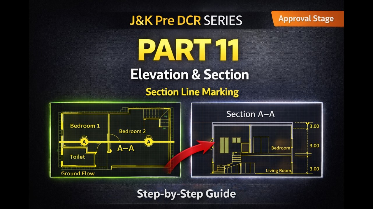 Pre DCR Tutorial – Part 11  How to Mark Elevation, Section & Section Line