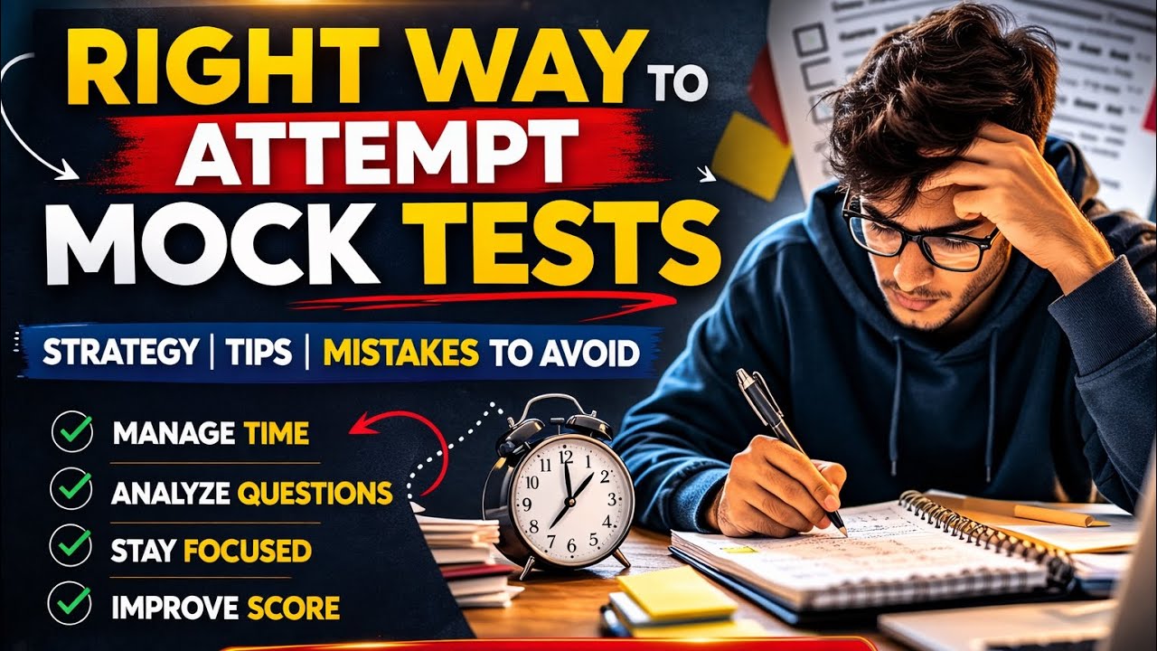 Best Strategy to attempt mock tests🔥