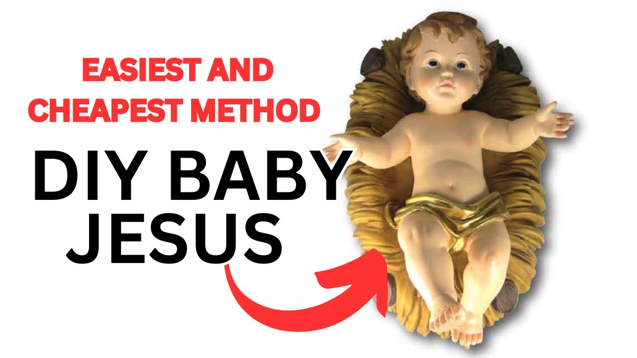 DIY Baby Jesus/How To Make Wall Putty Clay/Easy Christmas  Craft Tutorial/wallputtyclay craft/PART 1