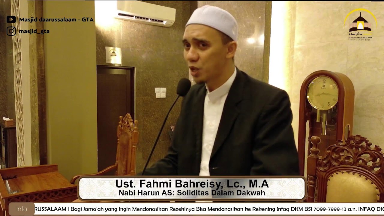 CeramahTarawih 20 Ramadhan 1447 H | Nabi Harun AS | Ust. Fahmi Bahreisy, Lc., M.A