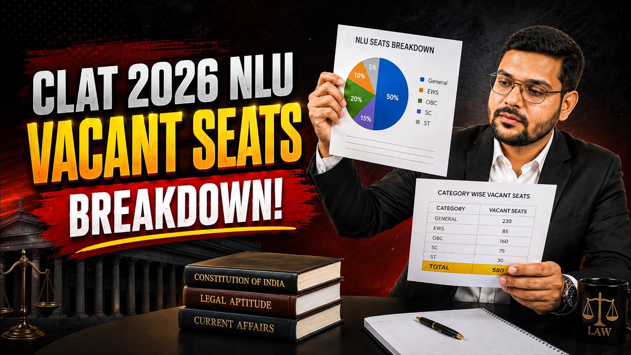 CLAT 2026 Vacancy Rounds Explained | How Students Get NLU Seats After Counselling